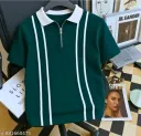 Polo Neck Zip Tshirt