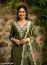 Women Self Design Sequins Work Kurti and Dupatta Set