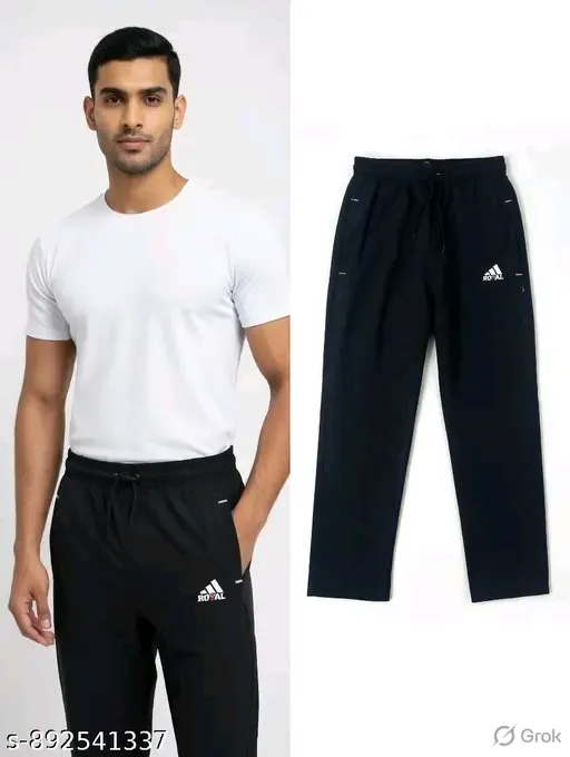 Casual Glamarous Men Track Pants (L)
