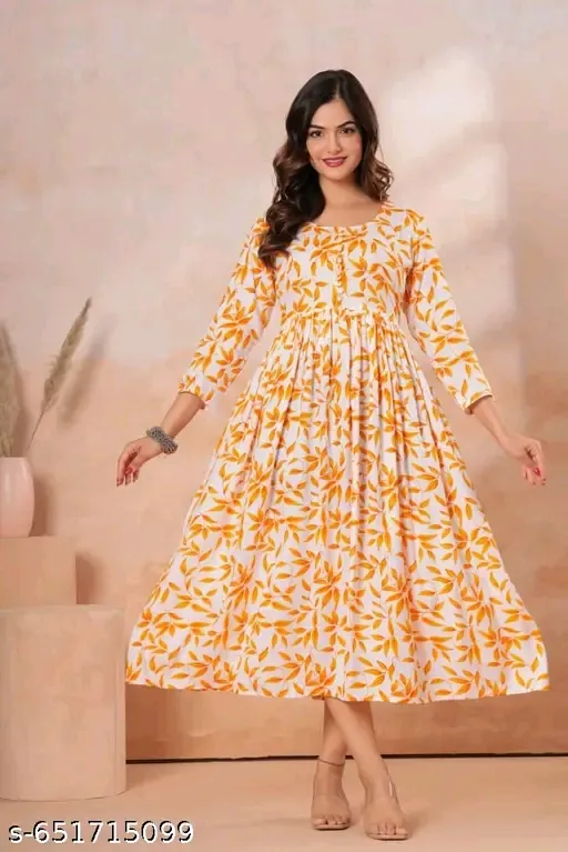 Anarkali Printed Kurtis for women (M)