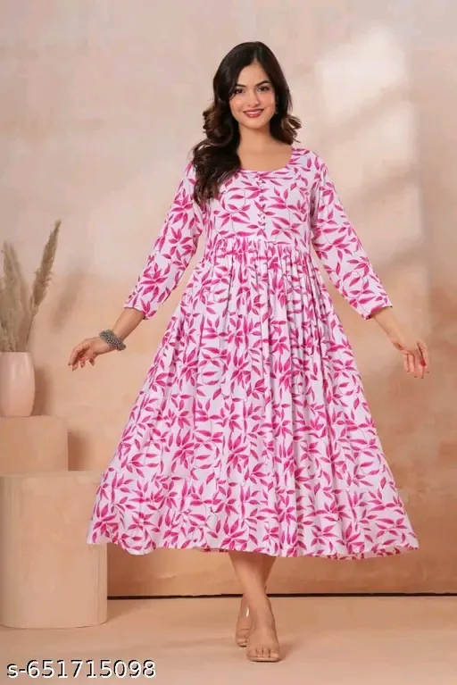 Anarkali Printed Kurtis for women (M)