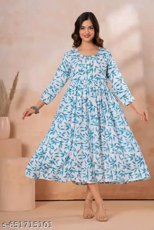 Anarkali Printed Kurtis for women (M)
