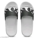 Stylish Black & White Comfortable Slip-On Slider Sandals for Men