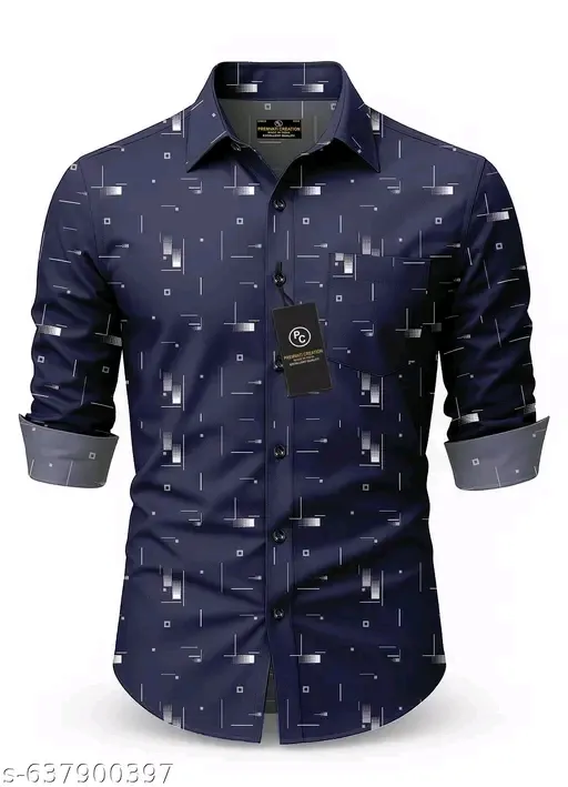 Premium Modern Printed Shirt for Men (M)