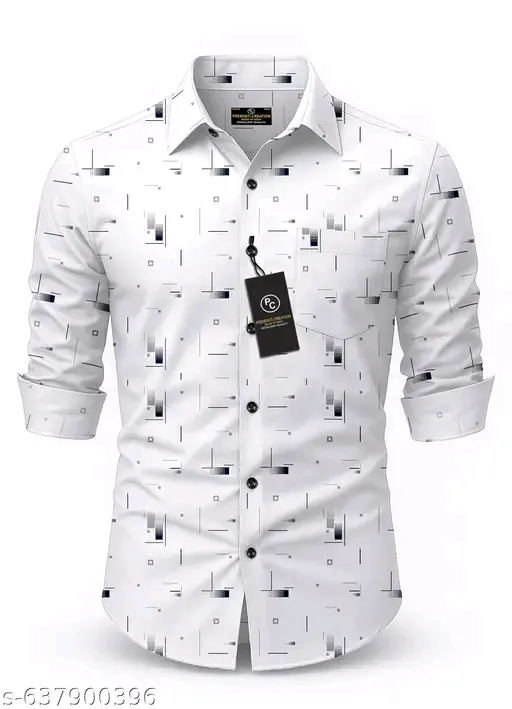 Premium Modern Printed Shirt for Men (M)