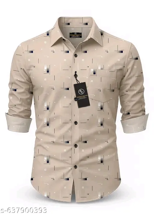 Premium Modern Printed Shirt for Men (M)