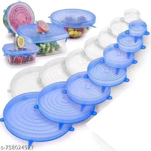 Silicon 6 strech lids for food storage