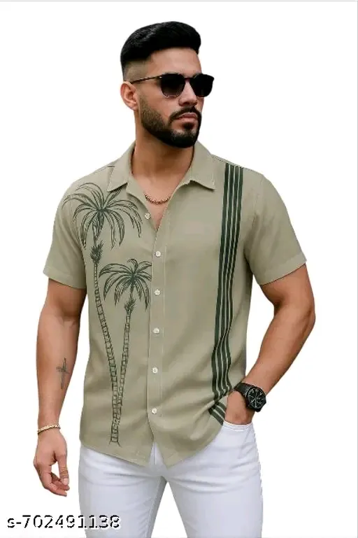 Mens tropical printed shirt (S)