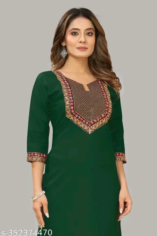 Stylish Kurti with embroidery work (S)