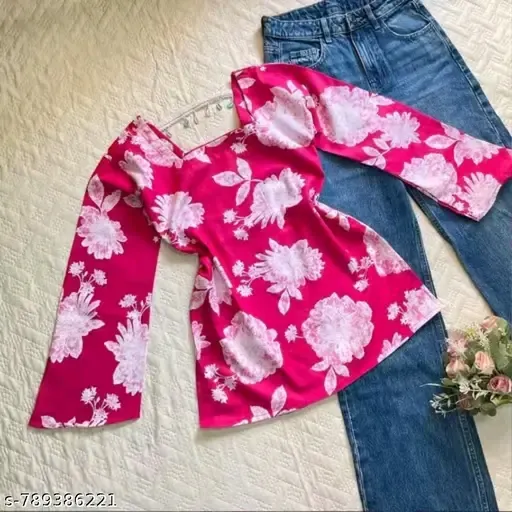 women and girls printed Kurti (S)