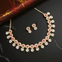Traditional Kundan and Pearl Peacock Necklace With Earings
