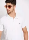 Men's Cotton Half Sleeve Solid Polo Tshirt