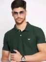 Men's Cotton Half Sleeve Solid Polo Tshirt