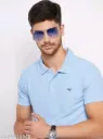 Men's Cotton Half Sleeve Solid Polo Tshirt
