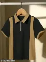 Men's Cotton Half Sleeve Solid Polo Tshirt